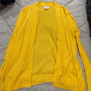 Old Navy Bright Yellow Open-Front Women's Cardigan